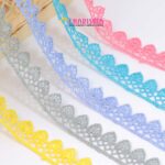renda merupakan aksesoris atau ornamen untuk menghiasi pakaian seperti gamis, hijab dan mukena.