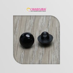 Charisma Mushroom Button - Kancing Motif Jamur Hitam