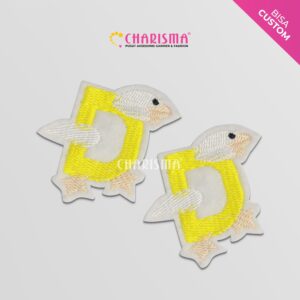 Patch Bordir Alfabeth - Huruf D