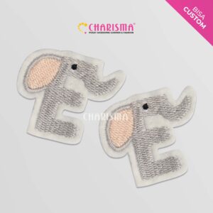 Patch Bordir Alfabeth - Huruf E