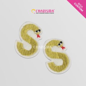 Patch Bordir Alfabeth - Huruf S