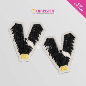 Patch Bordir Alfabeth - Huruf V