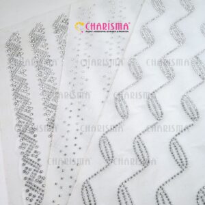 Charisma Mote Gosok Custom Pattern (2,5cm)-Rhinestone