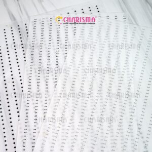 Charisma Mote Gosok Custom Garis-Rhinestone