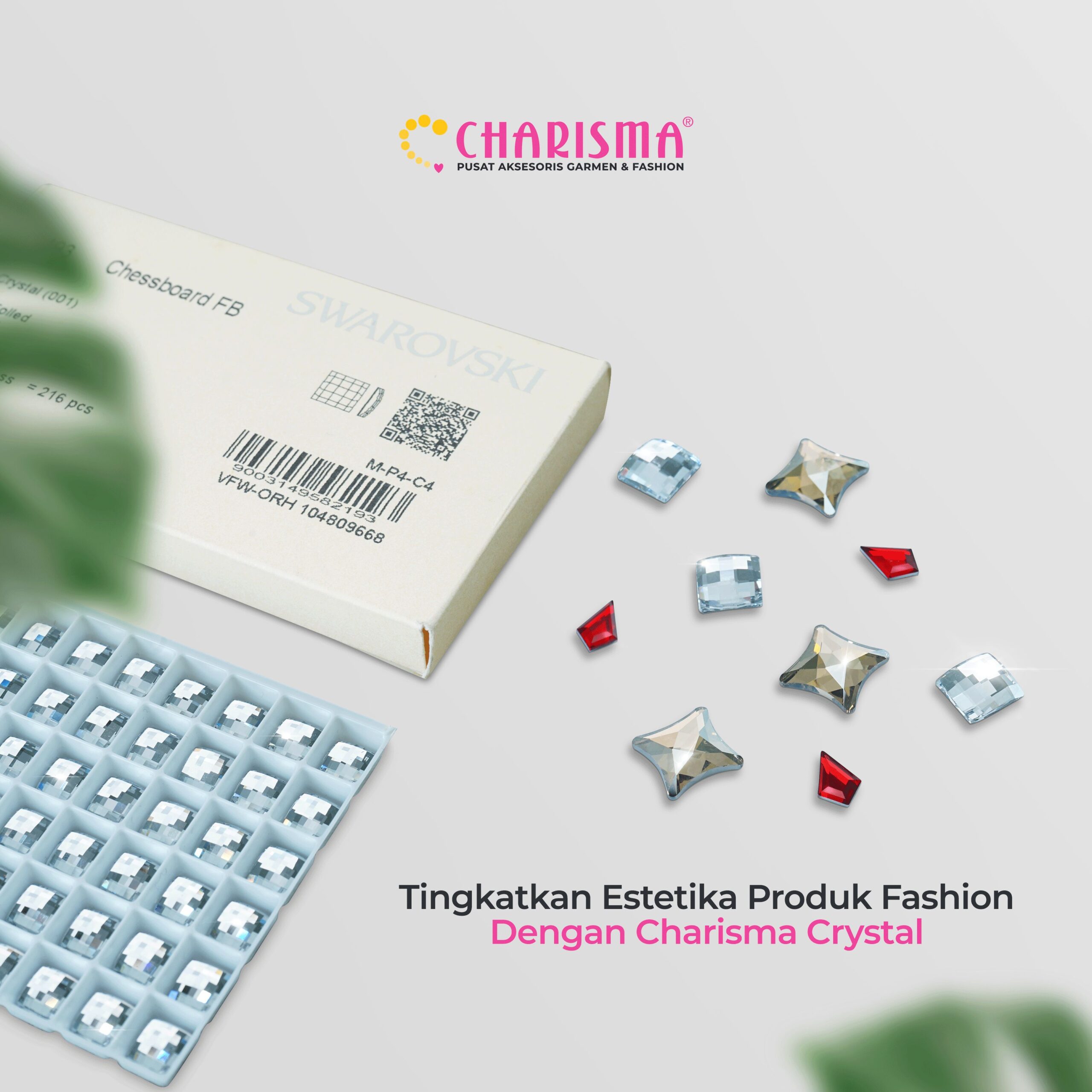 crystal flatback swarovski yang dijual di charisma