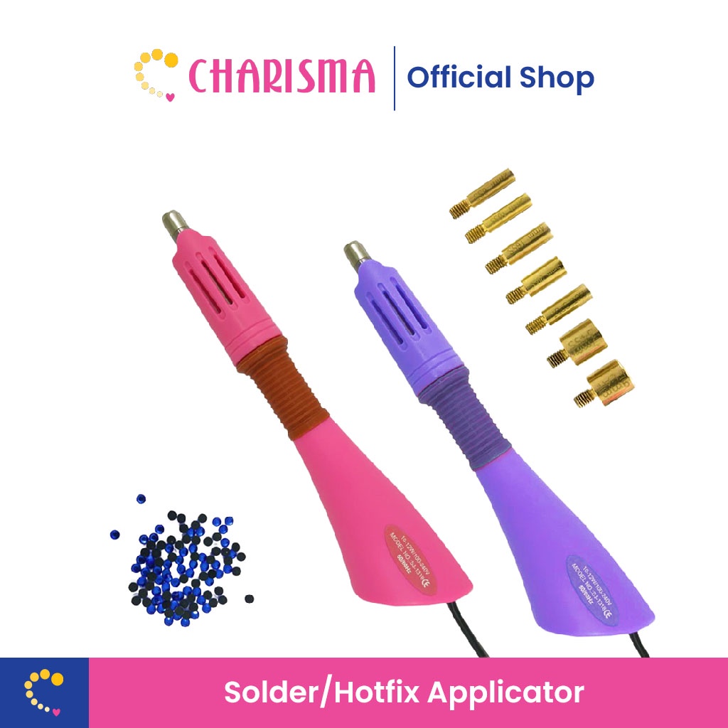 applicator hotfix rhinestones dengan banyak pilihan ukuran kepala 
