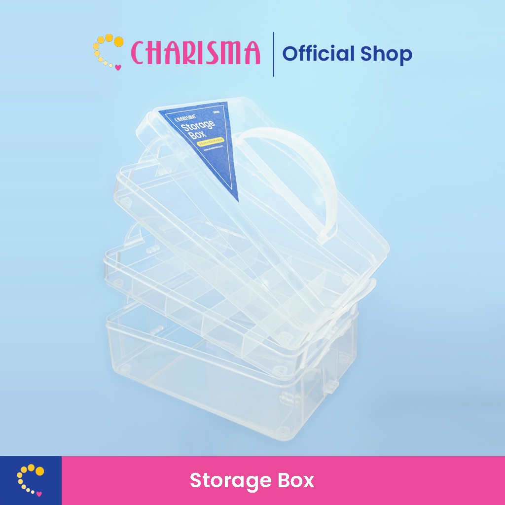 Charisma Storage Box yang didesain dengan warna transparan memudahkan pengguna untuk mendekteksi aksesoris di dalamnya.