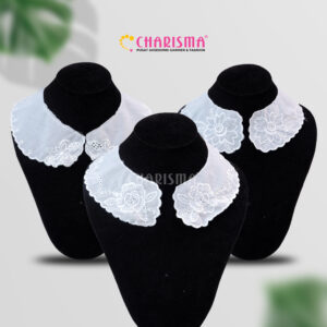 Charisma Kerah Tempel Anak-Bahan Katun