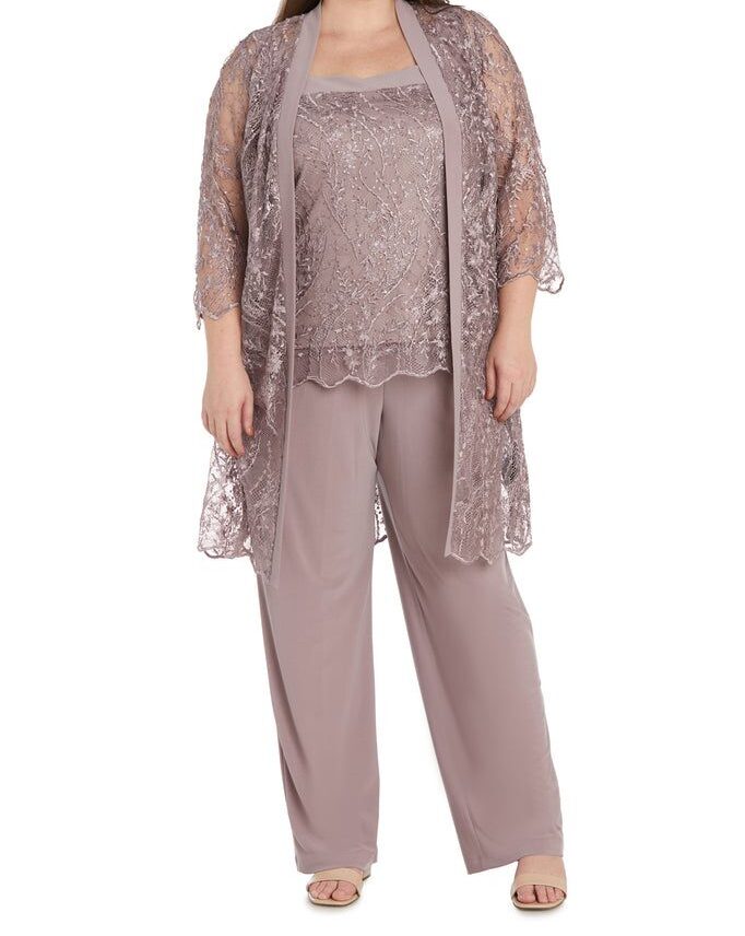 One set baju berbahan satin kombinasi kain tile dengan ukuran jumbo atau oversized