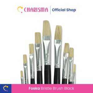 Charisma Artist Bristle Brush Paint Flat Black