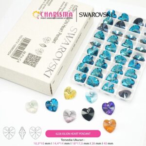 Charisma Swarovski Xilion Heart Pendant - Xilion Heart Pendant Premium Quality / Liontin 6228 18x17,5 mm