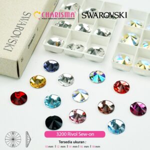 Charisma Swarovski Sew ON 3200 - Kristal Sew On Original 10mm - 16 mm