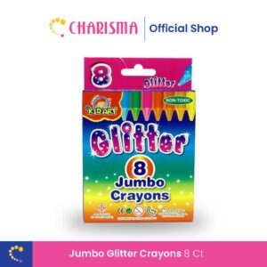 Charisma Kidart Crayons Glitter Jumbo -  91427