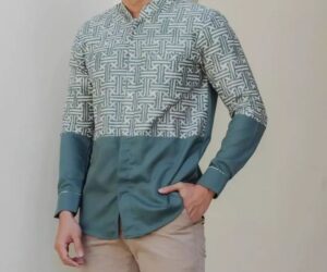koko motif modern berwarna hijau tosca