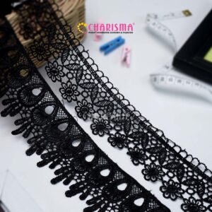 Renda guipure untuk hiasan pada gamis, hijab dan dress.