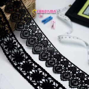 Renda guipure untuk hiasan pada gamis, hijab dan dress.