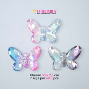 Charisma Mote Clay Motif Kupu-Kupu