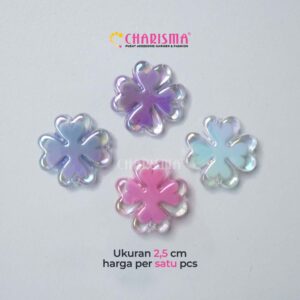 Charisma Mote Clay Motif Daun Clover