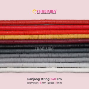 Mote Clay Polymer Warna Basic- Clay Beads Spacer Bahan Craft