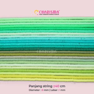 Mote Clay Polymer Hijau- Clay Beads Spacer Bahan Craft
