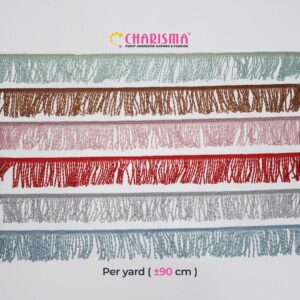 Renda Rumbai Lucky-R 0001- Renda Bordir / Lebar 5cm