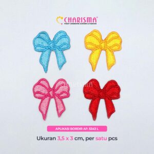 Charisma Aplikasi Patch Pita Ap 5343 - Aplikasi Bordir - Aksesoris Baju/Tempelan - Harga Per Pcs