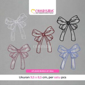 Charisma Aplikasi Pita Organza AP 5244 - Aplikasi Pita Organza / Harga Per Pcs