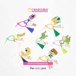 Charisma DIY Keychain Ramadhan - Hampers Ramadhan - Hiasan Gantungan Kunci Ramadhan - Harga Per Set