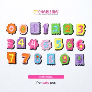 Charisma Aplikasi Patch Angka Variasi 3 - Aksesoris Baju/Tempelan - Harga Per Pcs
