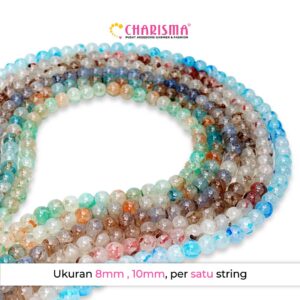 Charisma Mote Batu Pecah Gradasi - Manik Batu Gradasi / Aksesoris Fashion / Harga Per String