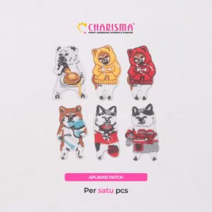 Charisma Aplikasi Aplikasi Patch Beruang - Aksesoris Baju Tempelan / Harga Per Pcs