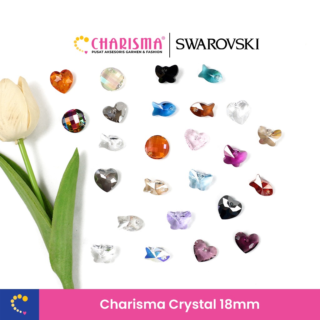 Charisma Crystal Austria Premium Quality – Kristal Mutiara Original 18mm