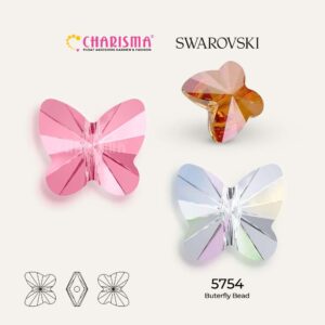 Charisma Swarovski Beads 5754 - Butterfly Beads 10-12mm