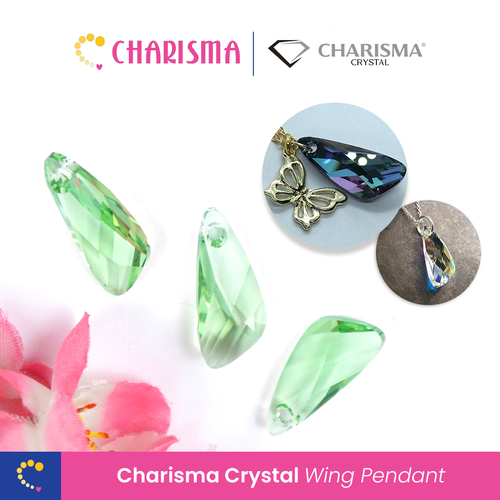 Charisma Crystal Austria Premium Quality Wing Pendant – Kristal Mutiara Premium Quality