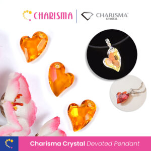Charisma Crystal Austria Premium Quality Devoted Heart Pendant - Kristal Mutiara Premium Quality